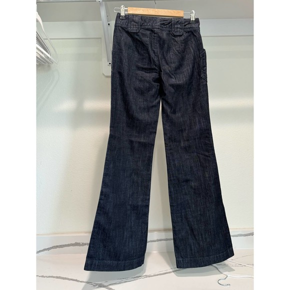 Y2K Vintage‎ Fossil Jeans Size 25 Dark Wash Straight Wide Leg - Picture 2 of 9
